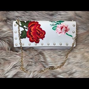 Gianni Bini Rose Pearl Clutch